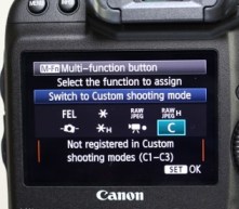 Canon 1dx M.Fn button customization