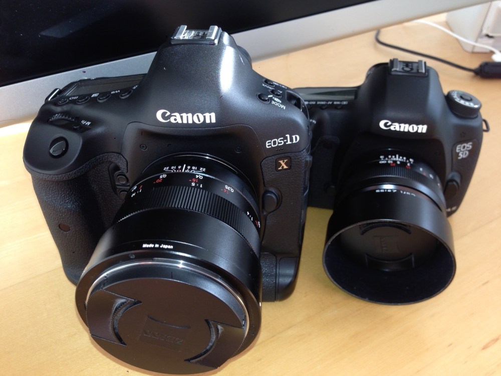 canon 5diii vs canon 1dx sitting side by side